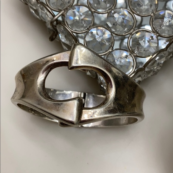 Vintage Heavy Sterling Silver Clamper Bracelet - Picture 7 of 8